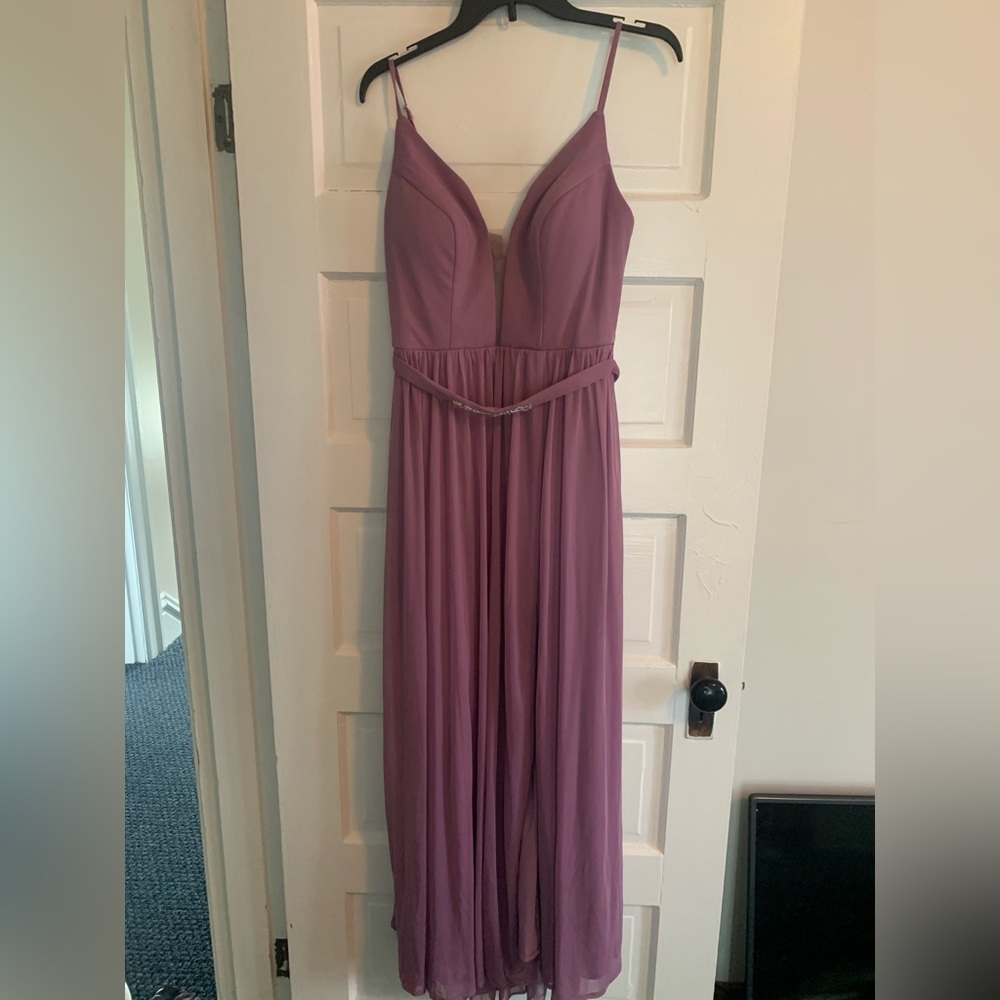 Wisteria azazie Leah dress